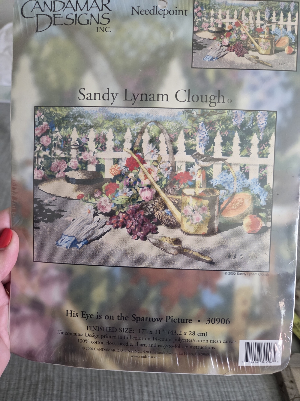 Candamar Designs Sandy Lynam Clough Needlepoint Floral Garden Scene